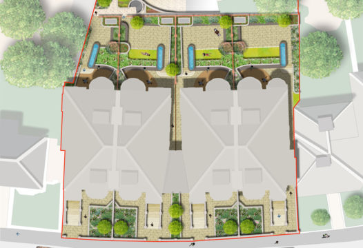 Davis Landscape Architecture Belsize Park London Residential Landscape Architect Podium Deck Rendered Masterplan