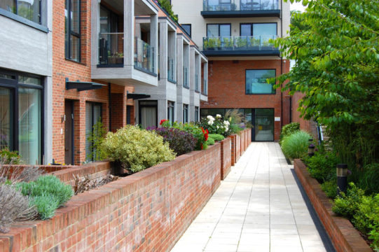 Davis Landscape Architecture Finchley Road Barnet London Residential Landscape Podium Deck Footpath Planters