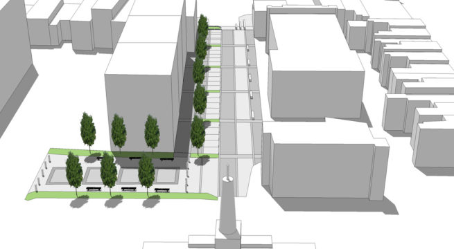Davis Landscape Architecture - Liverpool Grove London Public Realm Landscape Feasibility Study Model 1
