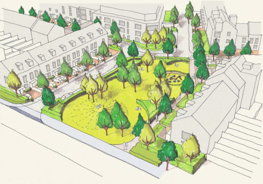 Davis Landscape Architecture Oxford Greyhound Stadium Residential Landscape Architect Sketch Visualisation Planning