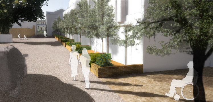 Davis Landscape Architects Highbury Grove London Shared Space Residential Landscape Architect Visualisation Render