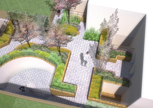 Davis Landscape Architecture Chadwell Street Residential Landscape Architect Design Rendered Visualisation Planning