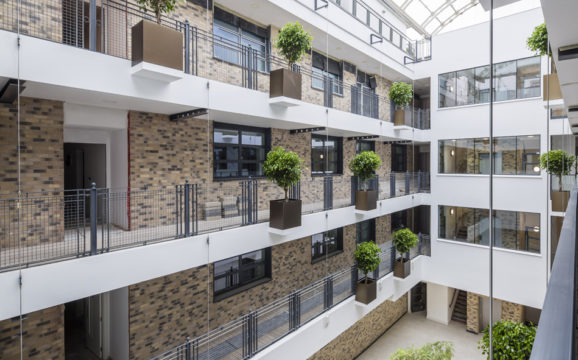 Davis Landscape Architecture Carlow House Camden London Residential Atrium Landscape Architect Technical Design Pots Complete