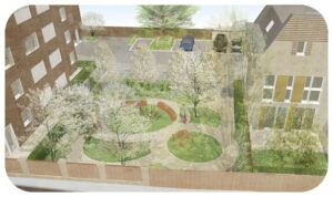 Davis Landscape Architecture Gillan Court Lewisham Render Visualisation Residential Landscape Architect Design Play News