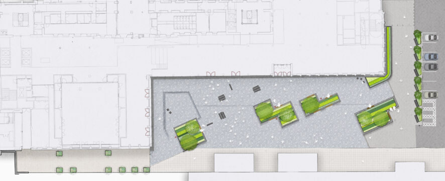 0871 Davis Landscape Architecture London Square Tower Hamlets Public Realm Architect Construction Render Masterplan