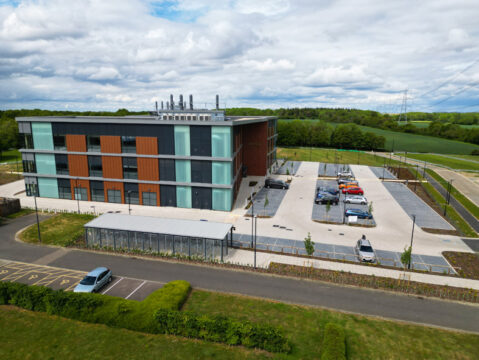 Davis Landscape Architecture Chesterford Research Park Sidney Sussex Building Essex Office Laboratory Landscape Architect Complete Site Aerial