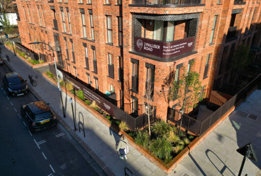 Davis Landscape Architecture Palliser Road Barons Court Kensington and Chelesa Residential Landscape Architect Planting Patios